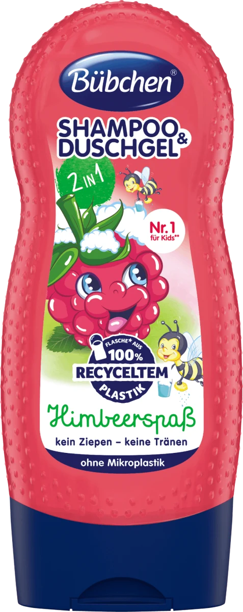 Bübchen Kids 2w1 Raspberry Fun Szampon i Żel pod Prysznic  230 ml